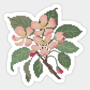 Arkansas Michigan State Flower Apple Blossom Sticker